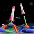Outdoor Rocket Game Fun Outdoor Stomp Rocket Launcher Game for Kids Air Powered Toy for Boys Girls Perfect Gift for Toddlers Garden Yard Lawn Playtime Hands-on Rocket Launcher. 