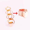 2 In 1 Magic Retractable Heart Ring Bracelet Stretchable Twist Folding Jewelry. 