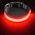 PetIsay Ultimate LED Dog Collar - USB Rechargeable with Water Resistant - Reflective Light up Dog Collar Flashing Light - Adding Safety to Night-time Walks(Red, S). 