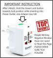 Universal Travel Adapter All-in-One | Multi-Country Power Plug with EU, UK, US, AU Compatibility – Perfect for International Travel, Compact & Safe Design. 