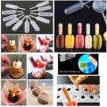 12 PCs Plastic Squeeze Pipettes Transfer 4ml Suitable for Chocolate, Cupcakes, Strawberries, Mini Cakes Tools & Accessories. 