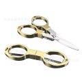 Stainless Steel Folding Scissor Ergonomic Design Sharp Cutter Portable Small Foldable Craft Scissors For Outdoor Tool Foldable Scissors Safety Mini Small Sewing Scissor, Travel Folding Scissors, Embroidery Clippers. 