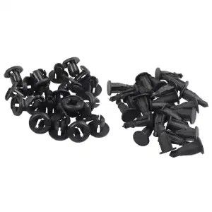 EITGZWAS 2020 45 Pcs Accessories: 25 Pcs Plastic Car Bumper Fender Door Rivets Clip 10Mm Hole & 20Pcs Fender Liner Push Clips Retainer