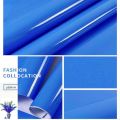 Blue Wallpaper Peel and Stick Wallpaper Vinyl Self Adhesive Decorative Film for Furniture Kitchen Counter Top Cabinets (12" X 60"). 