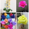 Funny DIY Crepe Paper Handmade flowers Production material paper Packing Material Thickened wrinkled paper Wrapping Paper. 