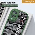 chenyyka For OPPO A54 2021 4G Case Fashion Cool Brand Thin Leather Soft Silicone Full Lens Cover Camera Protect Cases Shockproof Back Cover Casing Softcase. 