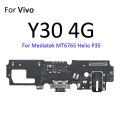 USB Charging Charger Dock Port Board With Microphone Mic Flex Cable Parts For Vivo Y33T Y33s Y31 Y30 4G Y30g Y30i. 