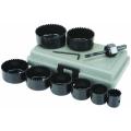 11 Pcs Hole Saw Kit With Carrying Case - Drill Bit Kit Set - High Quality. 
