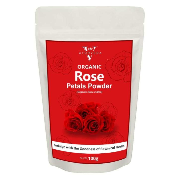 Vermillion Ayurveda Pure Rose Petals Powder, 100 gm | Daraz.pk
