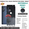 MOTOROLA EDGE PLUS 2020 FULL BACK 360 premium Protection Skin Wrap full cover Premium Quality. 