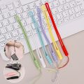 Candy Color Mobile Phone Rubber Strap / Soft Silicone Hand Wrist Lanyard Keychain / Mobile Phone Camera ID Card Anti-Lost Ropes / Hands-free Short Lanyard. 