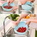 Vegetable Rice And Fruits Washing Bowl & Strainer. 