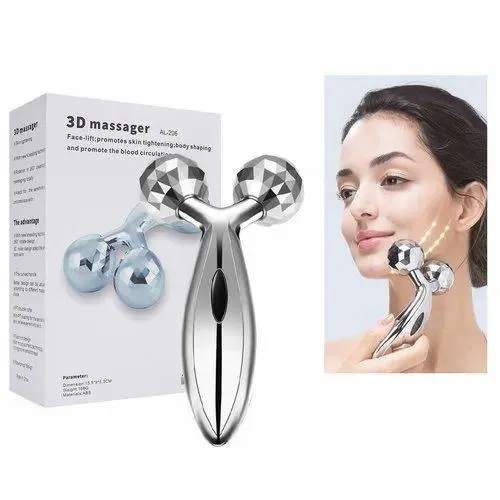 3D Roller Massager Y Shape 360 Rotate Face Lifting Wrinkle Remover Beauty Skin Care Tool