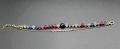 Crystal Multi-Color Beaded double layer Bracelet for girls women. 