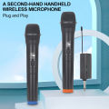 Wireless Karaoke Microphone Professional UHF Dual Channel Dynamic Cordless Microphone Portable Handheld Wireless Mic with Rechargeable Receiver for Karaoke Presentation Wedding Meeting Wireless Microphone Uhf Dynamic Handheld Party Smart Tv Speaker Singin. 