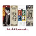 4 Pcs Harry Potter Bookmarks Set of 4 Book Marks For Book Lovers - JangoMango Store. 