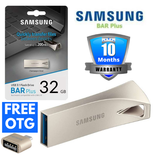 SAMSUNG USB BAR PLUS 64GB 50GB 32GB 16GB Usb Flash Drive Usb 3.1 with Free OTG