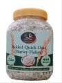Premium Rolled White Oats (Barley Flakes) Economy Pack - 850 Gram (Twin Pack: 430 Gram Each) Packed in Eco-Friendly Reusable Plastic Jars, Perfect for Instant Preparation. 