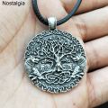 Wicca Tree Of Life Pendant Double Wolf Amulet Wiccan Talisman Pagan Jewlery Women Men Necklace Viking Jewelry Dropshipping 2020. 