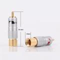 2Pairs/4pcs RCA Plug 24K glod plated - Nakamichi. 