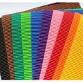 A4 Size Colored Corrugated Craft Paper Sheets for Scrapbooks, Posters, Hobbies - Pack of 10 (Assorted Colors). 