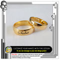 2 Customized Engraved Name Rings, Fashion Jewellery. 