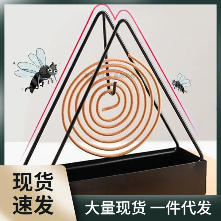 X1IQ Wholesale Mosquito Coils Stand Mosquito Coils Tray Holder Household Sandalwood Type Bracket with Lid Ash Tray Fireproof and Anti-scald Incense Burner Household