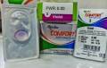 COMFORT Soft Colour Lens Multi Color Eye Lenses Soft Eye Lenses with Free Water and KIT Aqua Blue - Green - Sky Blue - Violet - Hazel. 