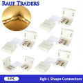 Rauf Traders 5 Pcs LED Strip Solderless 4PIN L/X Shape Corner Connector For RGB 3528 5050 Led Strip Light. 