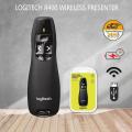 Logitech R400 - RF 2.4 GHz Wireless Presenter USB Presentation Powerpoint Clicker Presentation Remote Control Pointer Slide Advancer Changer PPT PowerPoint Presentation. 