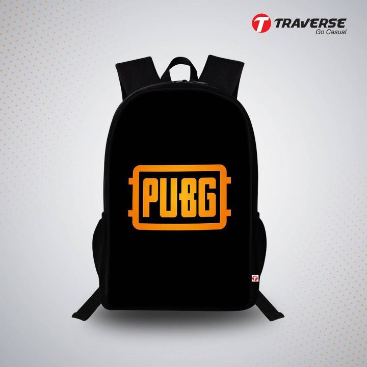 Traverse  PUBG Digital Print Backpack with laptop compartment for boys & girls Bags hand bag for girls bags for girls