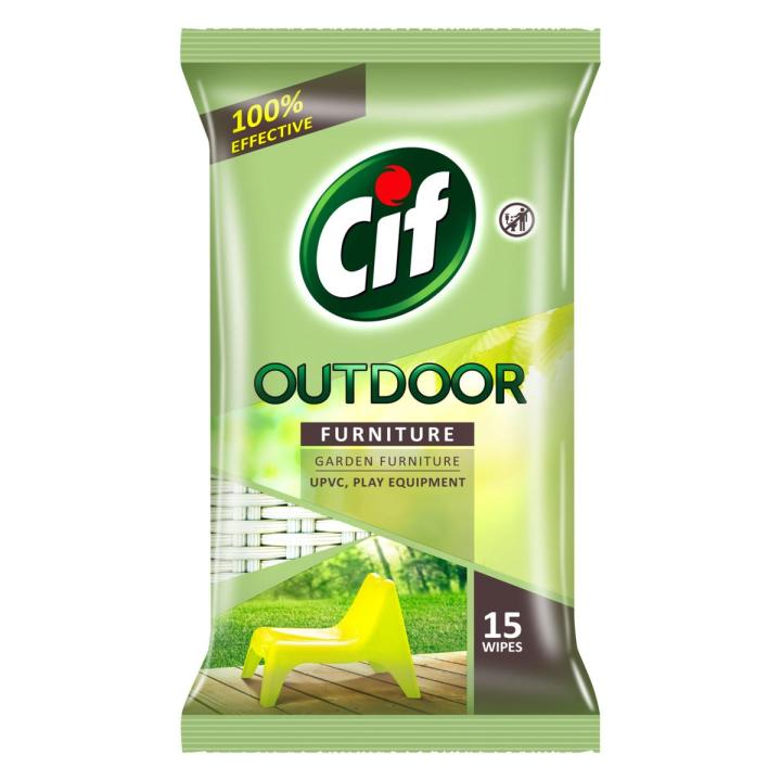 Cif Outdoor Garden Furniture Wipes 15s