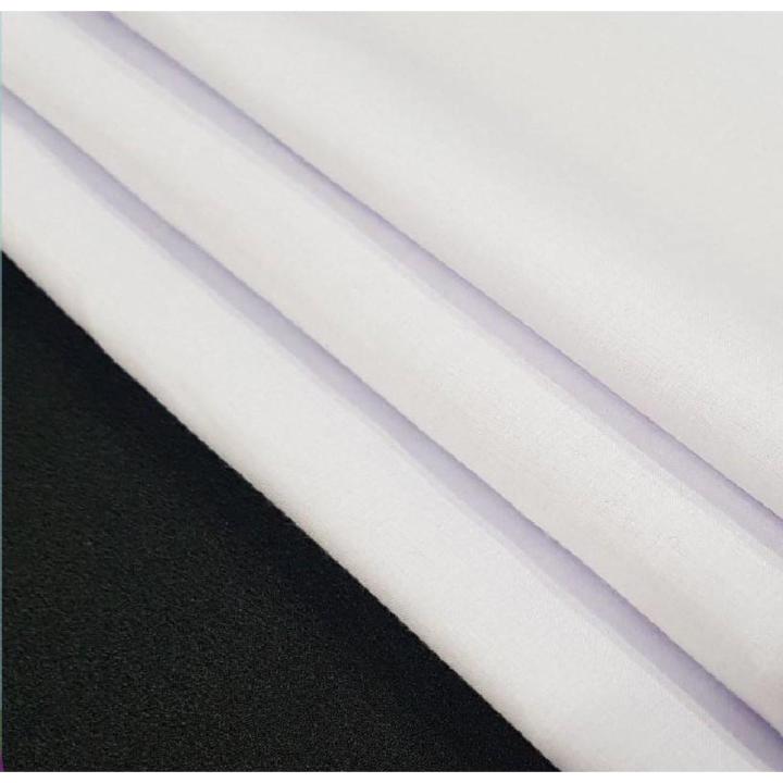 White Color Bareeza Lawn Cotton for Trouser or Shirts For Women -UnStitched  Suits 2.5 Meter Color Premium  Quality Durable Fabric Reasonable Stylish Look 1 Piece Only (2.5 Yards)