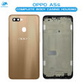 Oppo A5s Housing Middle Frame With Side Button and Camera Lens Complete Body Casing Replacement For A5s - Golden. 