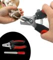 Cat Nail Clipper Cutter Dog Nail Clipper Cutter Pets Pet Toe Care Stainless Steel Dogs Cats Scissors Clippers Grooming Trim Nails Birds + Nail File - PS318 - PS-GR. 