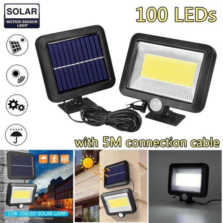 Split Type Solar Energy Light Flood Lights 5M Wire Length Garden Lamp Motion Sensor Lights Solar Wall Light