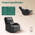 Sereno Life Recliner Sofa First Class (Special Edition), 360-Degree Swivel Base, Full Back & Leg Support & 3-in-1 Functionality. 