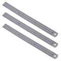 Stainless steel scale/ RULER 1 foot PACK OF 3. 
