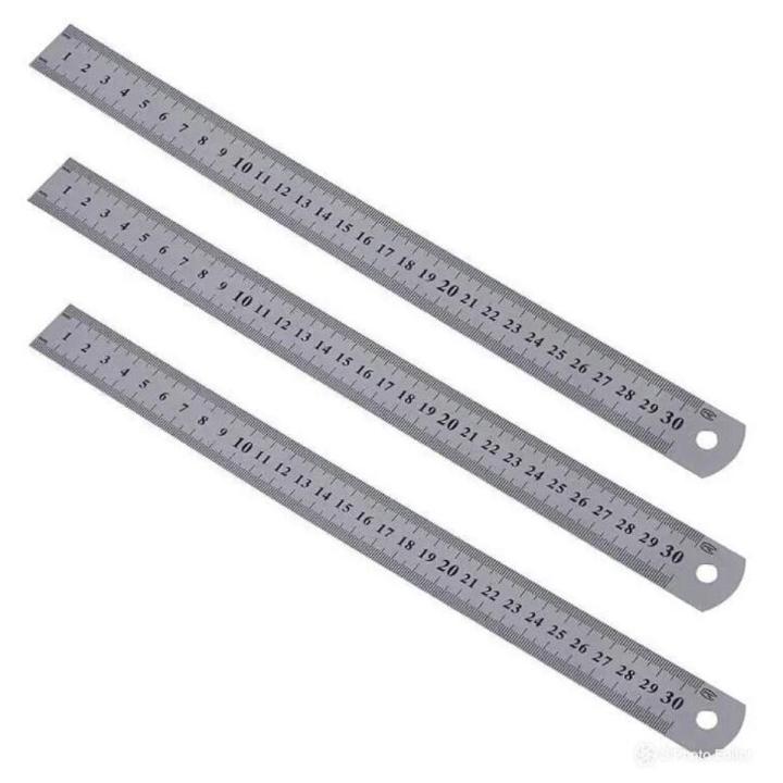 Stainless steel scale/ RULER 1 foot PACK OF 3