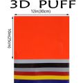 NAMUNY 3D Puff Sleeve Heat Transfer Vinyl Sheet Foam HTV Press Film Puff Vinyl Ironing Vinyl DIY T Shirt Clothes Bag Pillow. 
