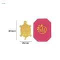 Feng Shui Tortoise Turtle Statue Attract Wealth with Leather Case Furnishing Ornaments Handmade Carving Protection Collectible Turtle Amulet. 