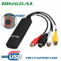 EASYCAP USB EASY CAP USB FOR MOBILE / LAPTOP/ COMPUTER Capture Adapter TV DVD VHS Captura for ComputerTV Camera USB 2.0 Easiercap DC60 UTV007 support Android phone. 