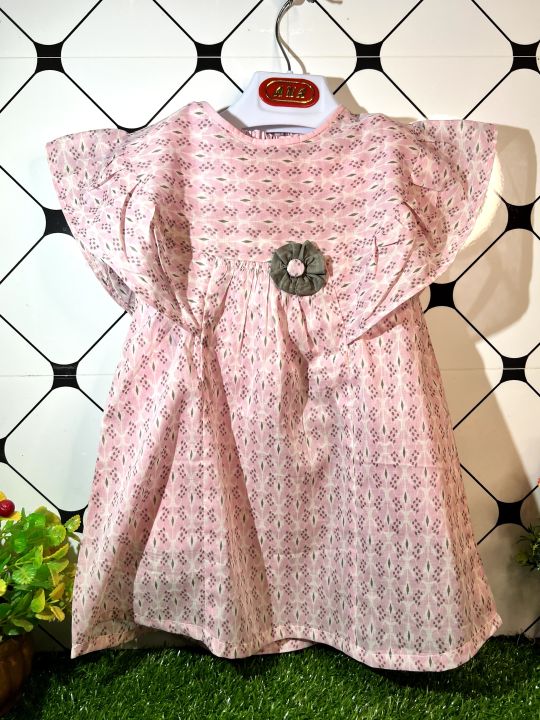 Frocks for Baby Girls Pure Soft Cotton Frocks For Girls 2 to 3 Years Baby Kids Frock Dresses for Baby Girls Causal and Party Wear Dresses Frock