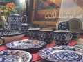 Blue Pottery Dinner Set 6 person servings. 