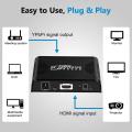 HDMI to Component YPbPr Video Stereo Audio Converter Adapter with Coaxial Audio Output and R/L Audio for Video Capture Card Analog TV Projector Black. 