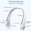 STREET VENDOR Neck Fan Portable Bladeless neck fans rechargeable USB Cooling Fan Super Strong hanging neck fan Portable Personal Fan Super Quiet Fan Dual Cooling Fan Summer Fan for Outdoor Sports Home Office Travel. 