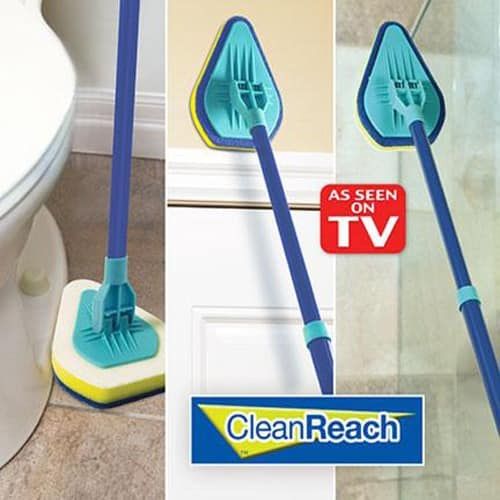 Bathroom Tile Cleaner Shower Mop Extendable Bath Cleaning Scrubber Tool ...
