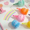 Kawaii 5 Colors Octopus Fluorescent Marker Pen Set Highlighter Pens Painting Highlight Mark Cute Stationery School Supplies. 