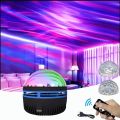 2in1 Q06 Aurora Light Projector Northern Light Projection Ocean Wave Light Projection Galaxy Lamp, Remote Control, Multiple Light Modes, Dreamy Indoor Atmosphere Light, Gift For Birthdays Various Festivals, Black. 