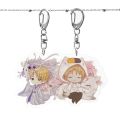 Anime Natsume Yuujinchou keychain Natsume-Takashi Madara cute fun cartoon acrylic key chain Pendant jewelry kawaii sleutelhanger. 